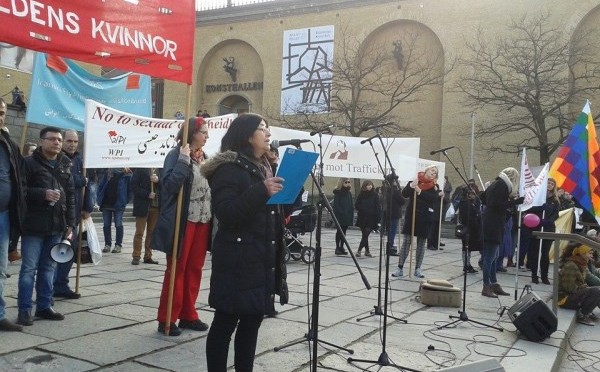 متن سخنرانی سوسن صابری به زبان سوئدی در راهپیمایی ۸ مارس در گوتنبرگ